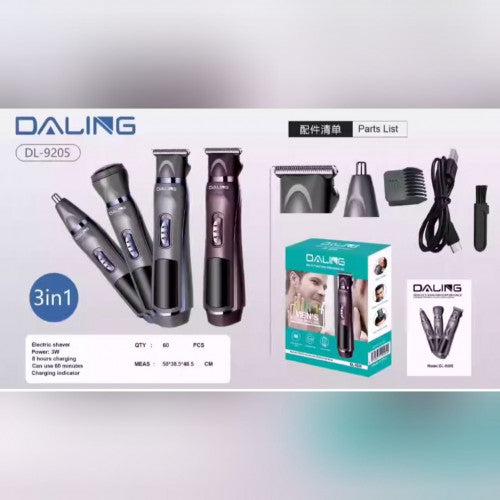 MAQUINA DE RECORTA DARLING 3 EN 1 DL-9205