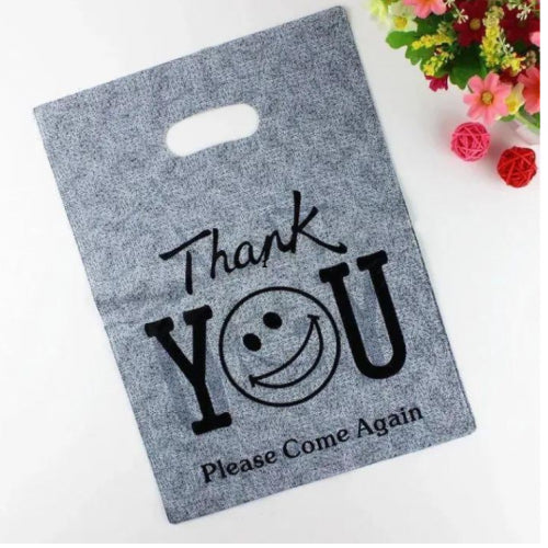 BOLSAS PLASTICA/ GRANDE "GRACIAS " 100 UNIDADES