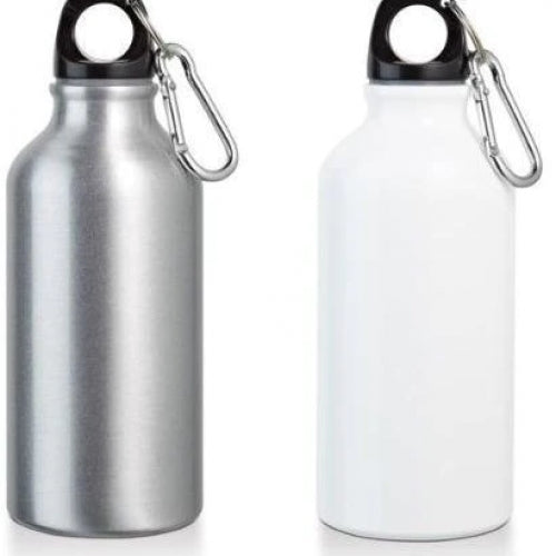 BOTELLA DE ALUMINIO 500ML BLANCO DTF
