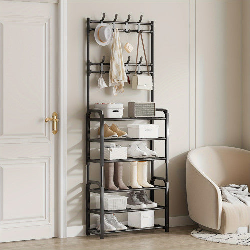 ESTANTE MULTIFUNCIONAL 4 NIVELES/ CON COLGANTES