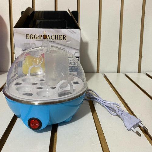 Olla Hervidor de Huevos Eléctrica Azul