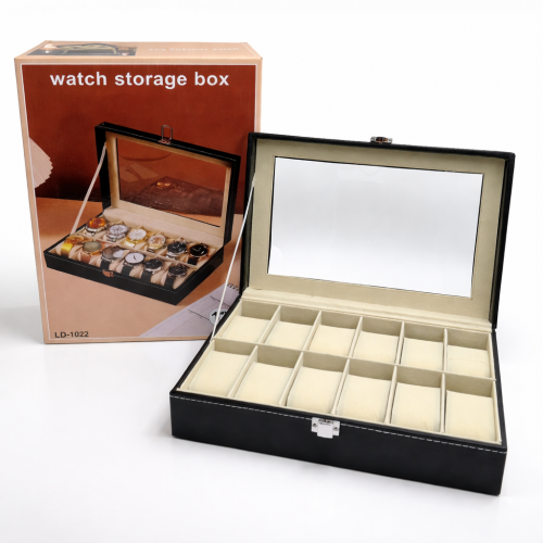 CAJA DOBLE PARA ALMACENAMIENTO DE RELOJES (12 UND X CAJA)