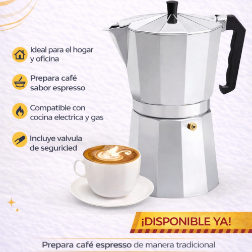 GRECA/ CAFETERA  DE CAFÉ GRANDE 12 TAZAS (24 UND X CAJA)