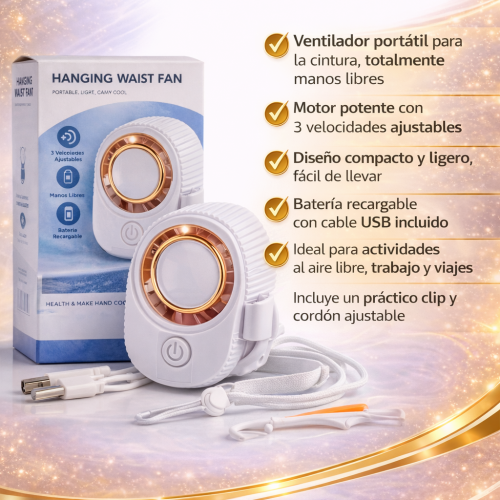 VENTILADOR DE CINTURA (160 UND X CAJA)