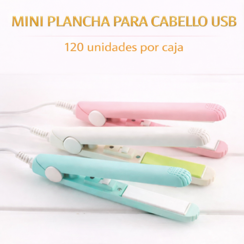 MINI PLANCHA PARA CABELLO (120 UND X CAJA)