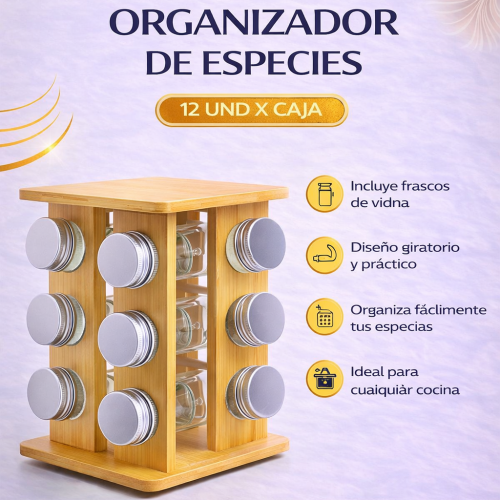ORGANIZADOR DE ESPECIES (12 UND X CAJA)