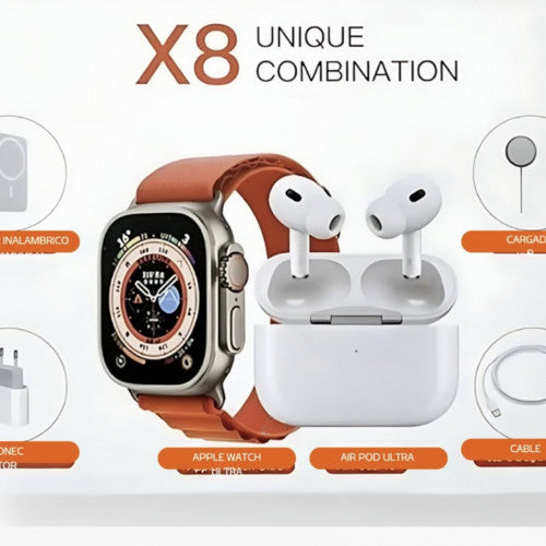 RELOJ/ SMARTWATCH X8 GRIS (50 UND X CAJA)