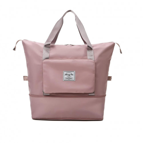 BOLSO DE VIAJE PLEGABLE ROSADO