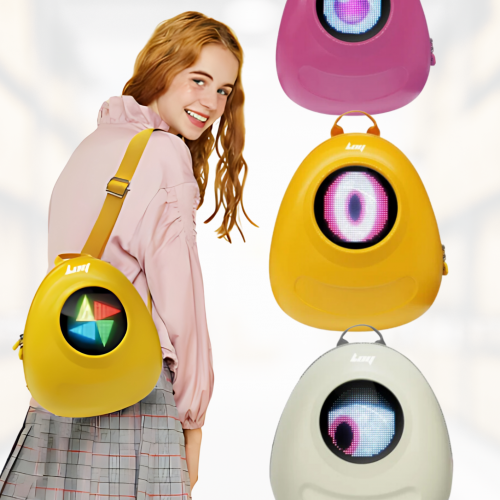 MOCHILAS LED AMARILLA (10 UND X CAJA)