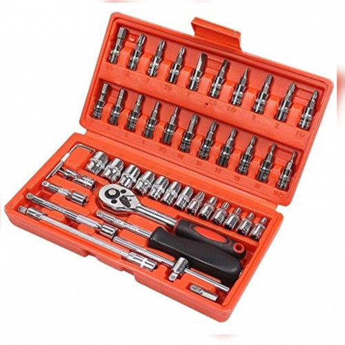 SET DE HERRAMIENTAS 46 LLAVE DE 1/4  (24 UND X CAJA)
