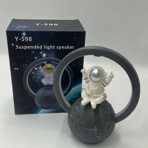LAMPARA CON ASTRONAUTA FLOTANTE EN LA PIEDRA/ BOCINA BLUETOOTH
