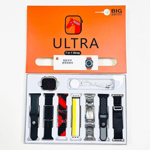 RELOJ ULTRA 7 EN 1 NEGRO