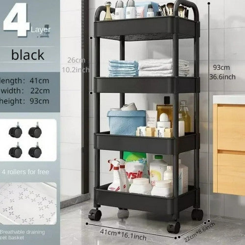 ESTANTE / CARRITO DE COCINA 4 NIVELES 811-4 (15/18 UND X CAJA)