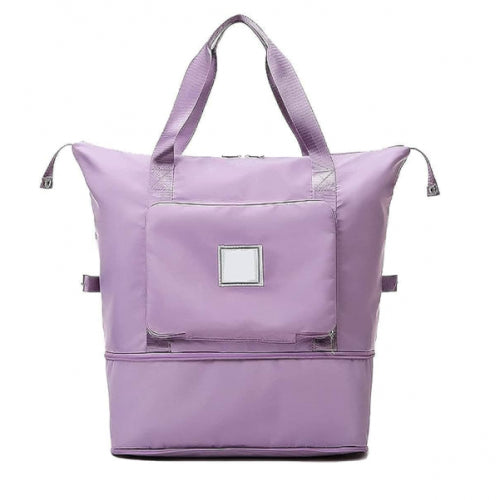BOLSO DE VIAJE PLEGABLE LILA