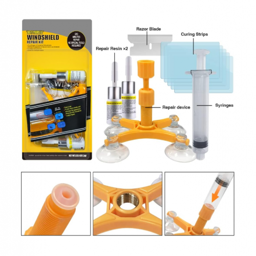 KIT DE REPARACION DE CRISTALES  (100 UND X CAJA)