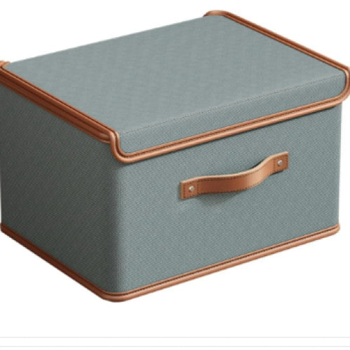 ORGANIZADOR DE ROPA CON TAPA GRANDE GRIS