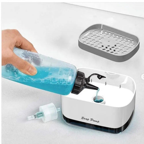 DISPENSADOR DE JABON 2 EN 1