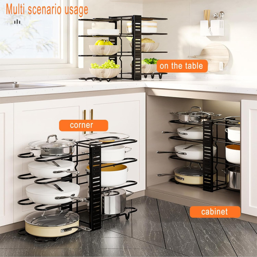 ESTANTE ORGANIZADOR DE OLLAS Y TAPAS NS-2 ( 20 UND X CAJA)