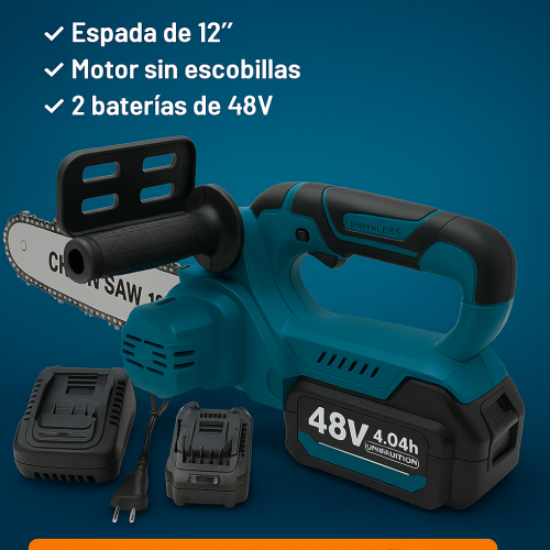 SIERRA ELECTRICA JBN-12 2 BATERIAS 48V  (6 UND X CAJA)