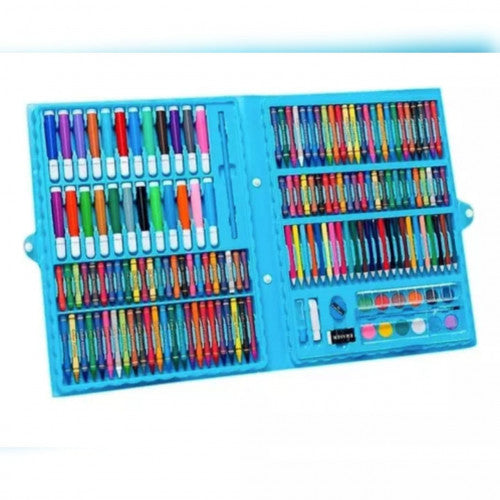 SET DE LAPICES DE COLORES 168 UNIDADES (AZUL) (10 UND X CAJA)