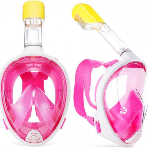 MASCARA SNORKEL ROSADA L/XL