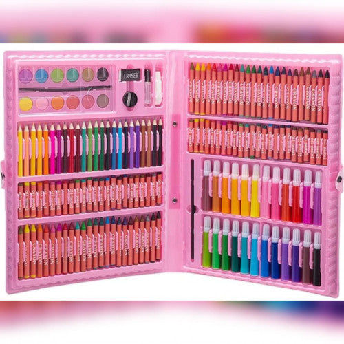 SET DE LAPICES DE COLORES 168 UNIDADES (ROSADO) (10 UND X CAJA)