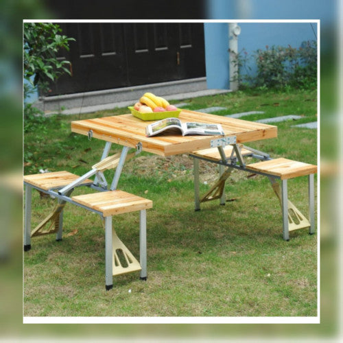 SET DE MESA Y SILLA PORTATIL