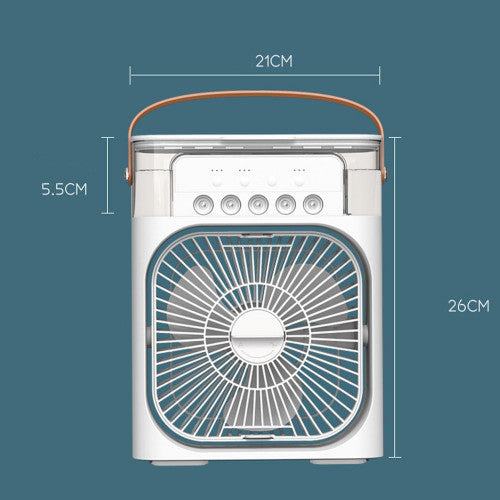 ABANICO/ MINI VENTILADOR DE AIRE CON HUMIFICADOR (30 UND X CAJA)