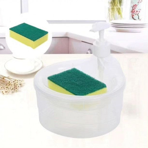 ENVASE DE JABON CON ESPONJA