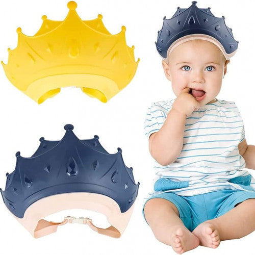 Gorro de baño ajustable con protección de oídos para niños pequeños