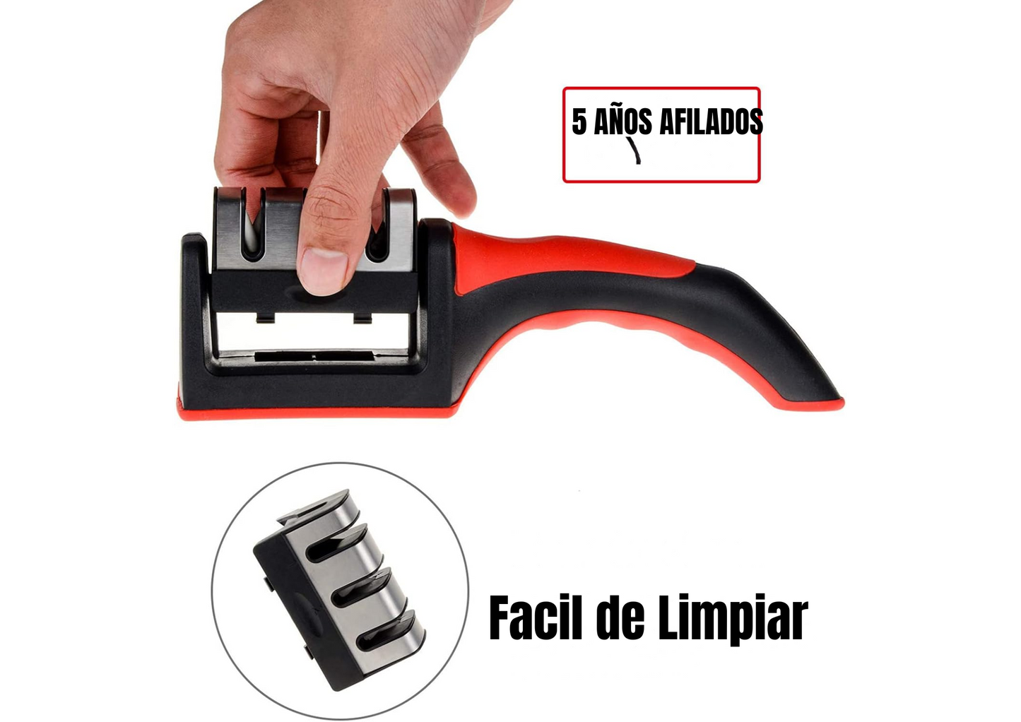 AFILADOR DE CUCHILLO ROJO