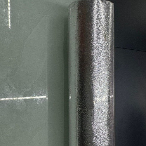 ROLLO DE PAPEL DE ALUMINIO ADHESIVO PARA COCINA 60CMX3M LISO FLOR