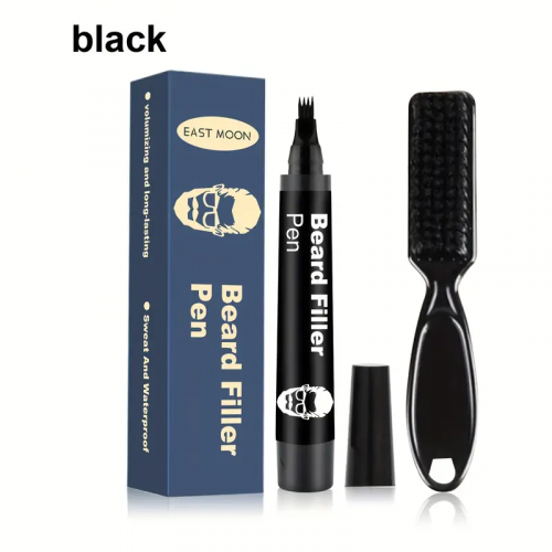Tinta para barba filler pen negro (100 UND X CAJA)