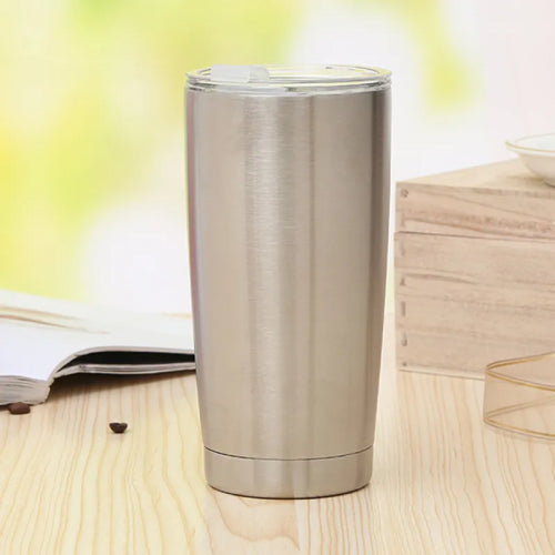 TERMO DE 600ML PLATEADA PARA SUBLIMACION