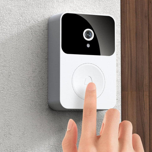 TIMBRE CON CAMARA DE VIDEO INALAMBRICA PARA PUERTA X9 NEGRO/BLANCA. (100 UND X CAJA)