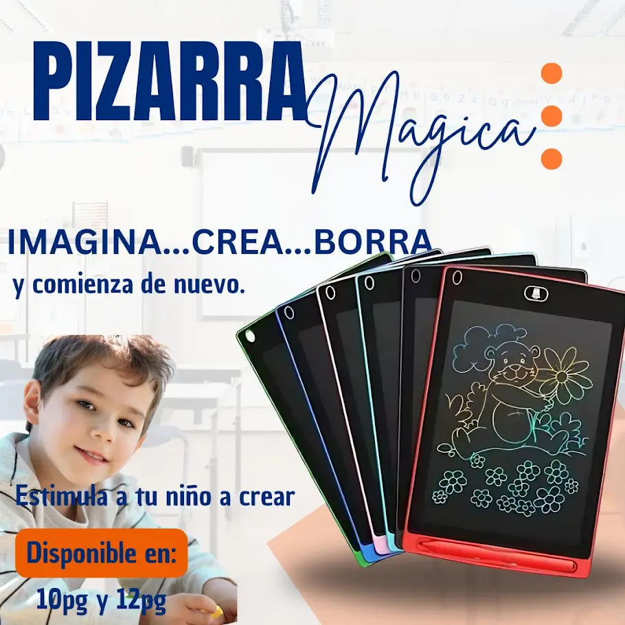 PIZARRA LED TIPO TABLET 12" NEGRO