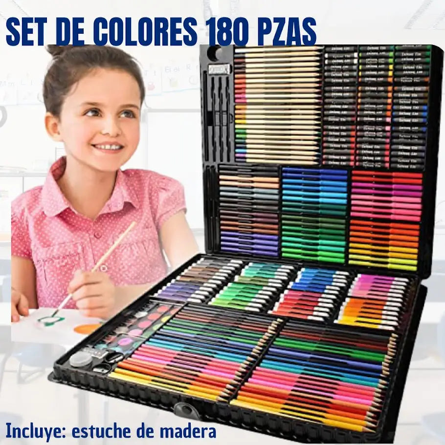 SET DE COLORES 180 PZAS